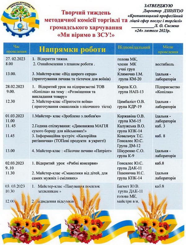 «Ми віримо в ЗСУ!» «Ми віримо в ЗСУ!»