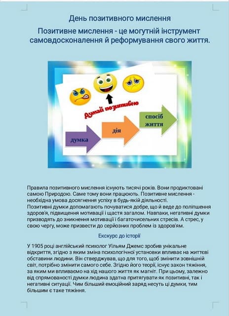 День позитивного мислення