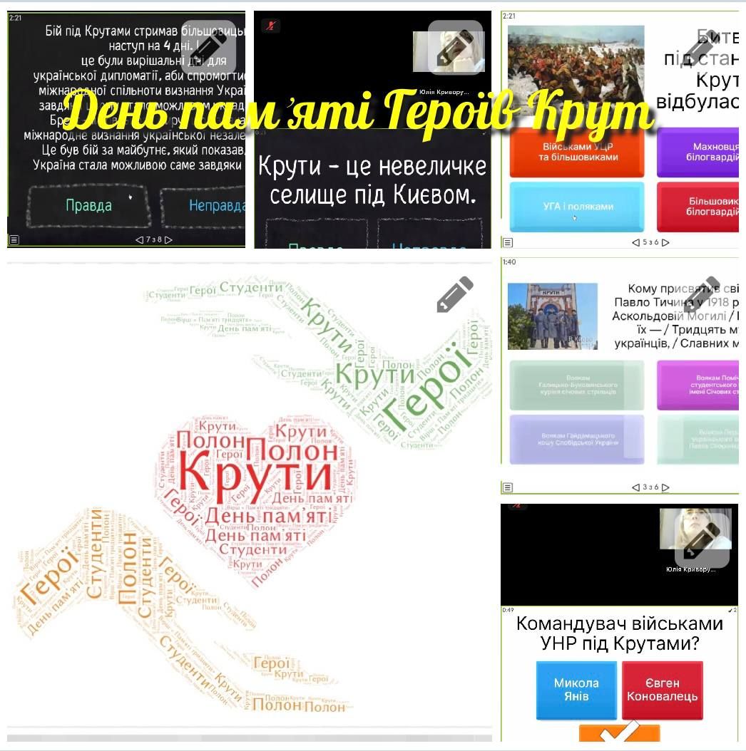 Година спілкування , присвячена Героям Крут Година спілкування , присвячена Героям Крут