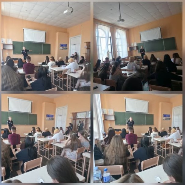 Бесіда за участю інспекторів відділу зв'язків з громадськістю патрульної поліції